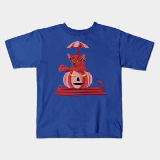 Pumpkin Hell boy Kids T-Shirt
